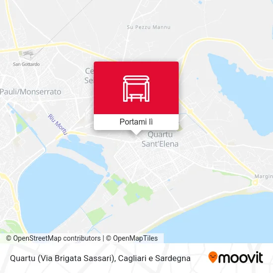 Mappa Quartu (Via Brigata Sassari)