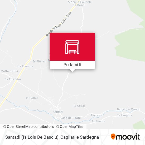 Mappa Santadi (Is Lois De Basciu)