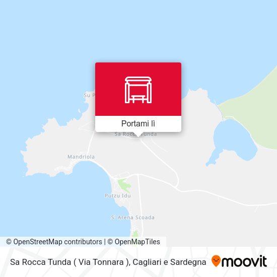Mappa Sa Rocca Tunda ( Via Tonnara )