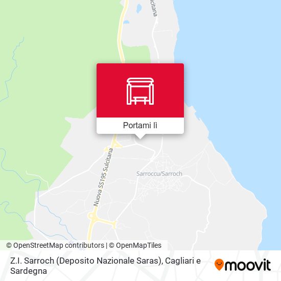 Mappa Z.I. Sarroch (Deposito Nazionale Saras)