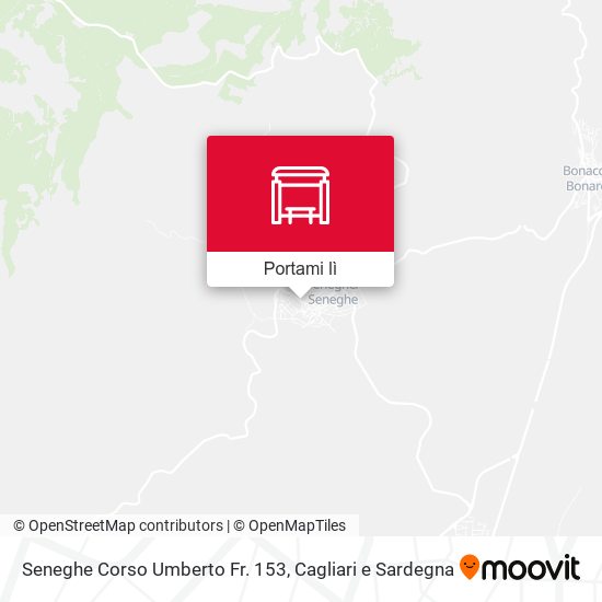 Mappa Seneghe Corso Umberto Fr. 153
