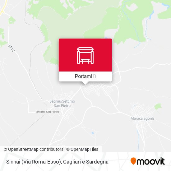 Mappa Sinnai (Via Roma-Esso)