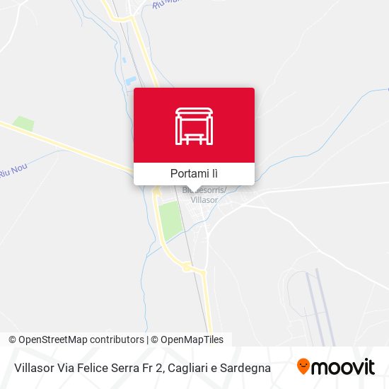 Mappa Villasor Via Felice Serra Fr 2