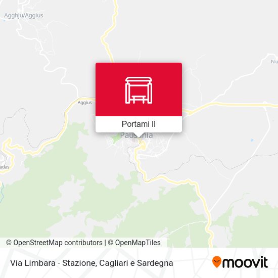 Mappa Via Limbara - Stazione