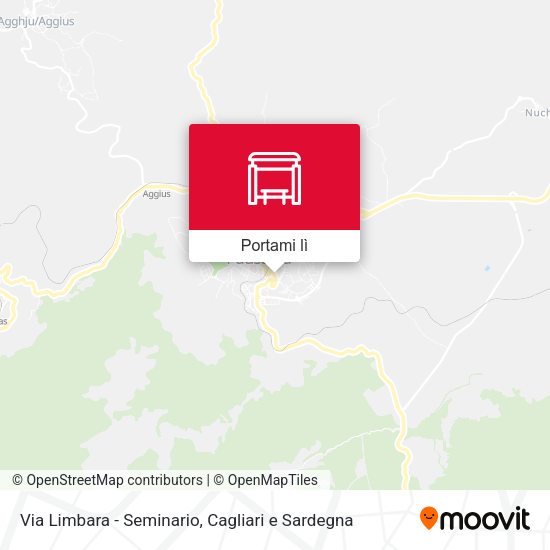 Mappa Via Limbara - Seminario