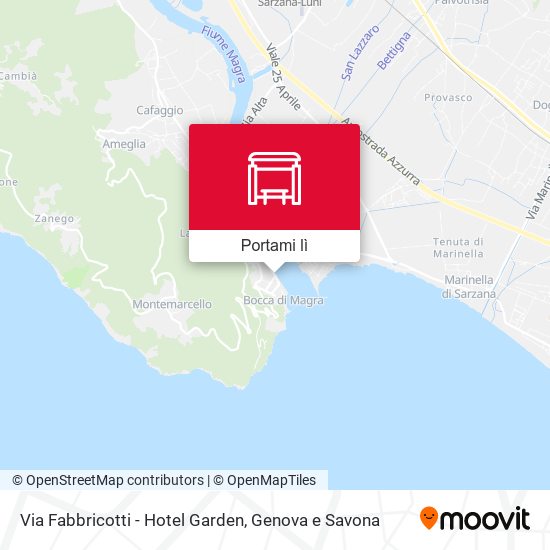 Mappa Via Fabbricotti - Hotel Garden