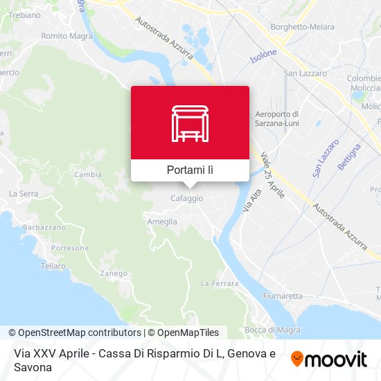 Mappa Via XXV Aprile - Cassa Di Risparmio Di L