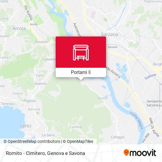 Mappa Romito - Cimitero