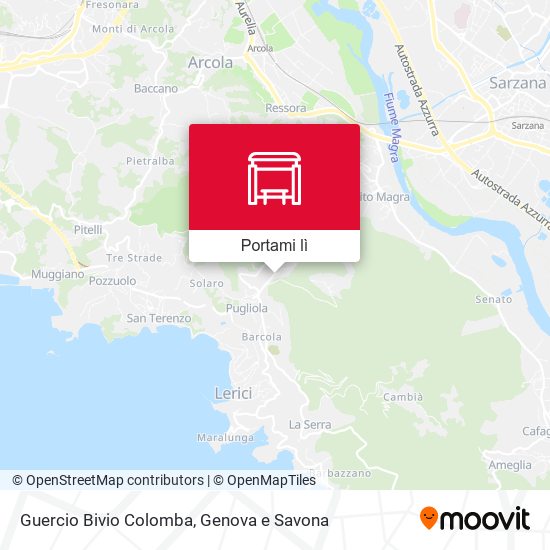 Mappa Guercio Bivio Colomba