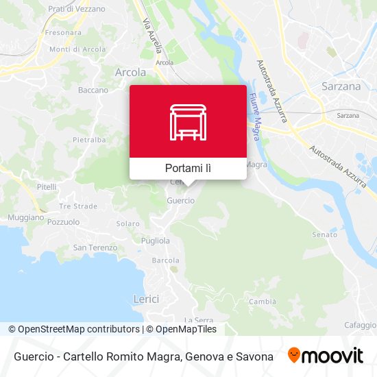 Mappa Guercio - Cartello Romito Magra