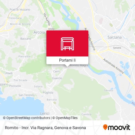 Mappa Romito - Incr. Via Ragnara