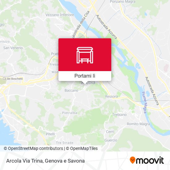 Mappa Arcola Via Trina