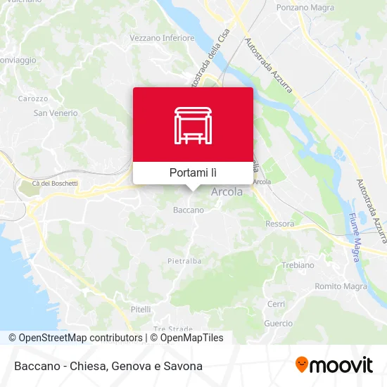 Mappa Baccano - Chiesa