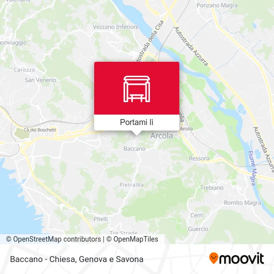 Mappa Baccano - Chiesa