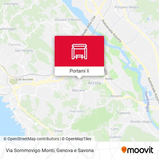 Mappa Via Sommovigo Monti