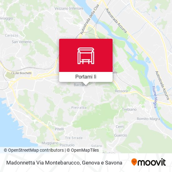 Mappa Madonnetta Via Montebarucco