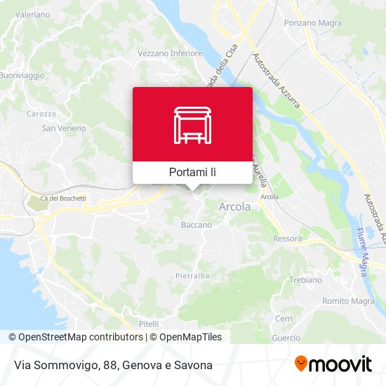 Mappa Via Sommovigo, 88