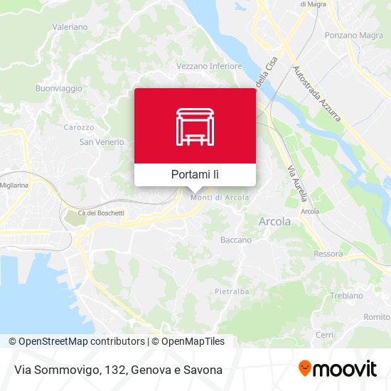 Mappa Via Sommovigo, 132