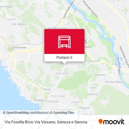 Mappa Via Fosella Bivio Via Vissano