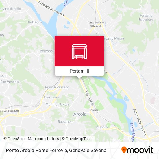 Mappa Ponte Arcola Ponte Ferrovia