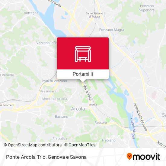 Mappa Ponte Arcola Trio