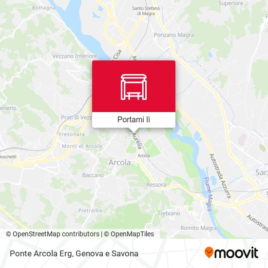 Mappa Ponte Arcola Erg