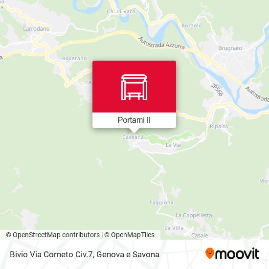 Mappa Bivio Via Corneto Civ.7