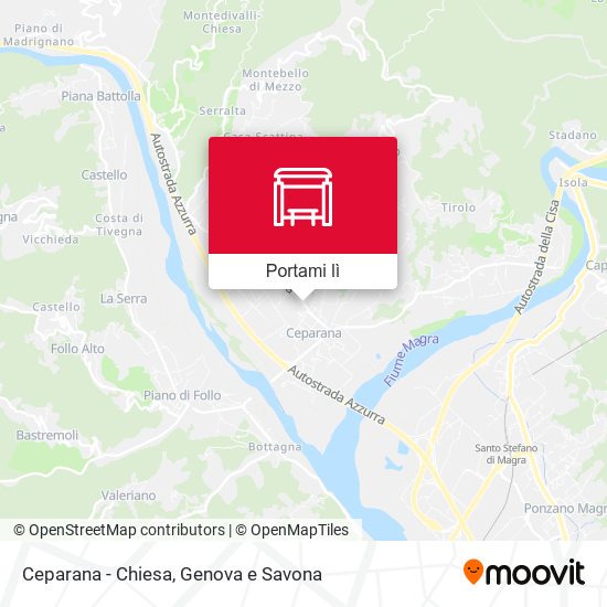 Mappa Ceparana - Chiesa