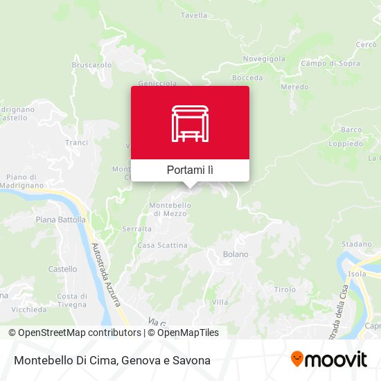 Mappa Montebello Di Cima