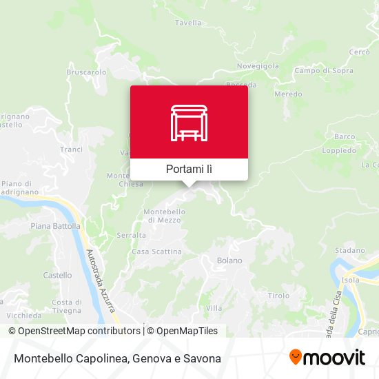 Mappa Montebello Capolinea