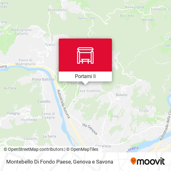 Mappa Montebello Di Fondo Paese