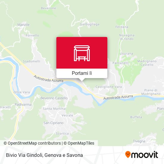 Mappa Bivio Via Gindoli
