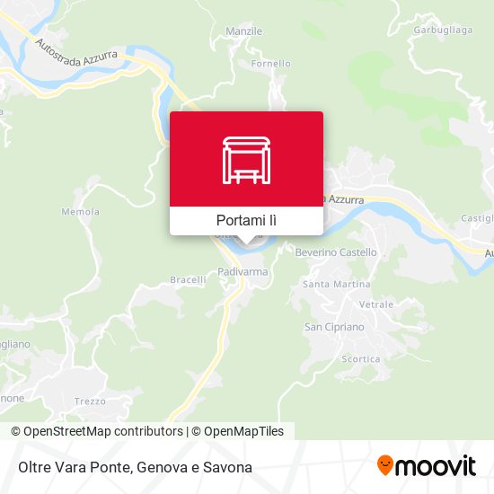 Mappa Oltre Vara Ponte