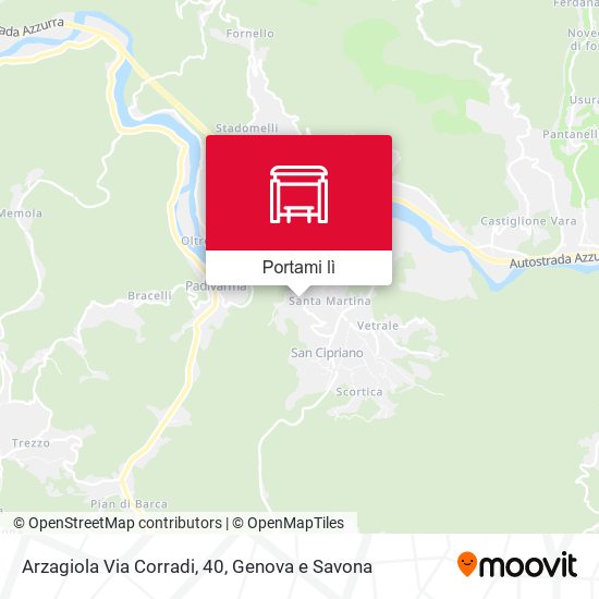 Mappa Arzagiola Via Corradi, 40