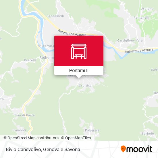Mappa Bivio Canevolivo