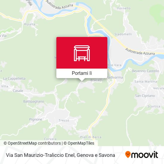 Mappa Via San Maurizio-Traliccio Enel