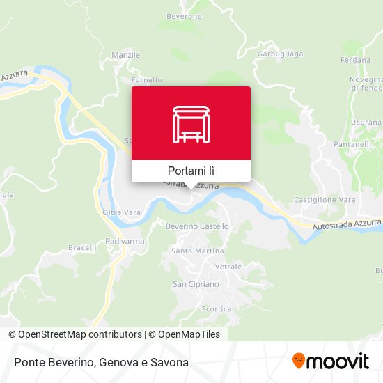Mappa Ponte Beverino