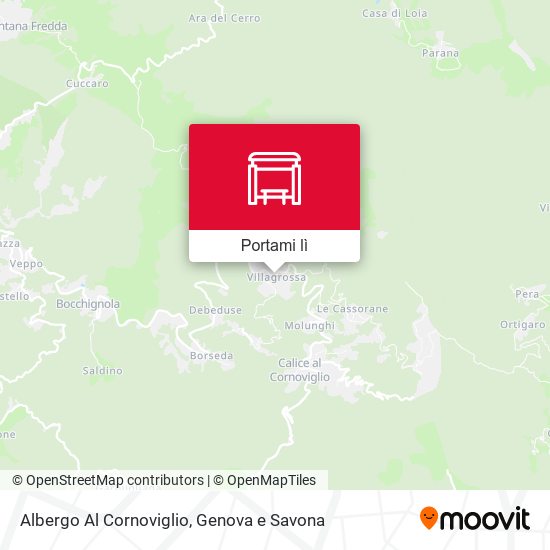 Mappa Albergo Al Cornoviglio