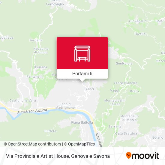 Mappa Via Provinciale Artist House