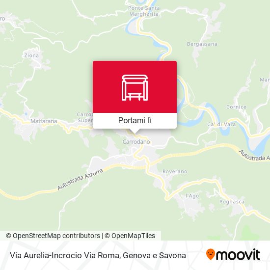 Mappa Via Aurelia-Incrocio Via Roma