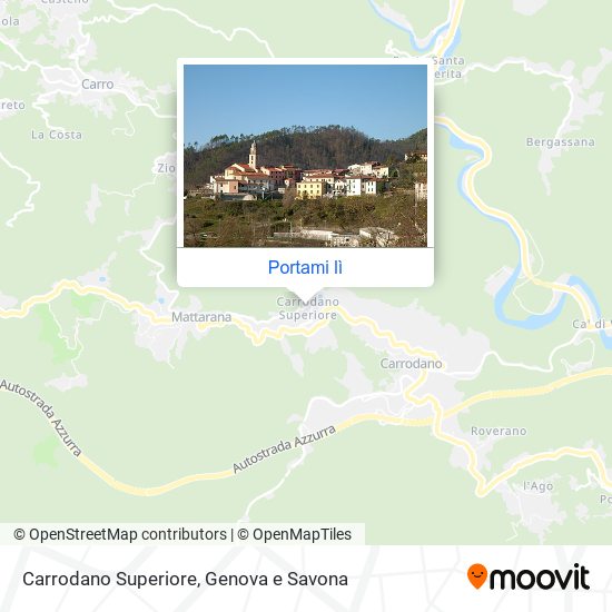 Mappa Carrodano Superiore