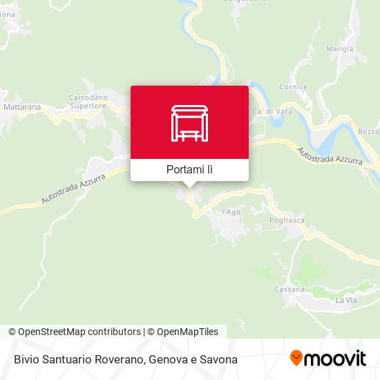Mappa Bivio Santuario Roverano