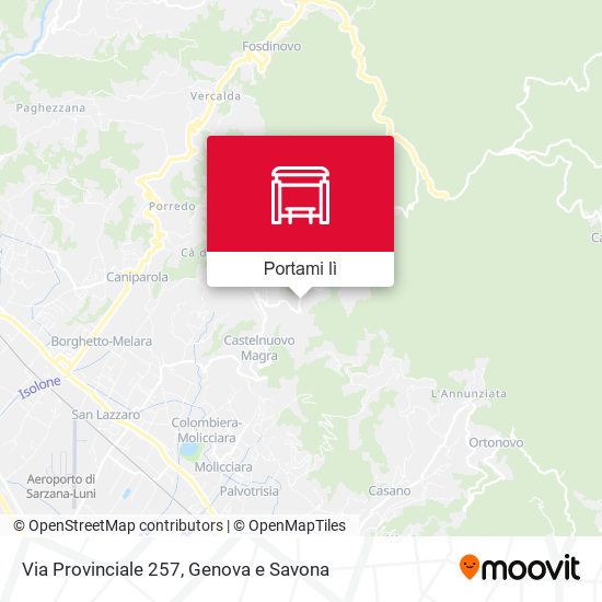Mappa Via Provinciale 257