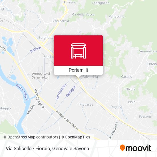 Mappa Via Salicello - Fioraio