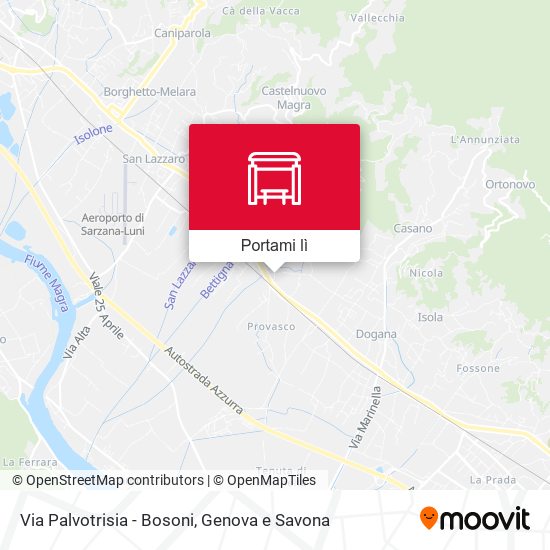 Mappa Via Palvotrisia - Bosoni