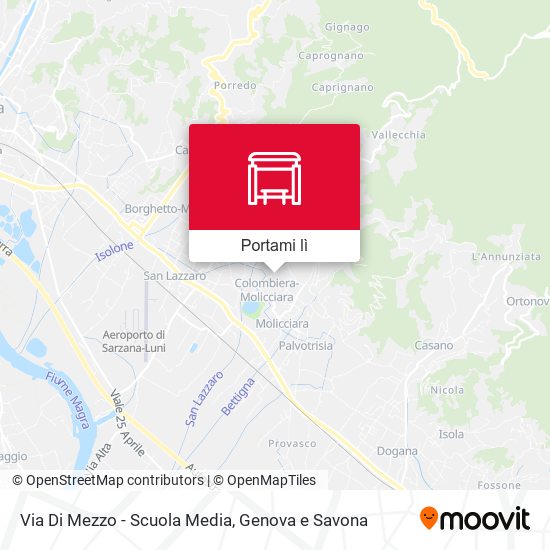 Mappa Via Di Mezzo - Scuola Media