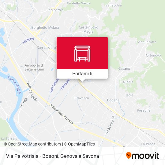 Mappa Via Palvotrisia - Bosoni