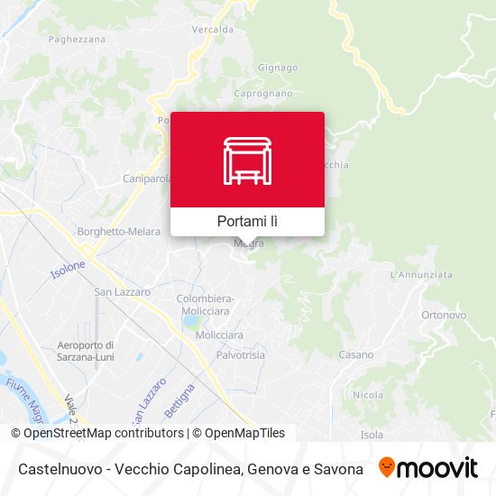 Mappa Castelnuovo - Vecchio Capolinea