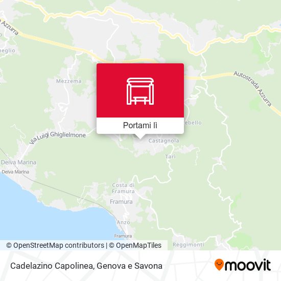 Mappa Cadelazino Capolinea