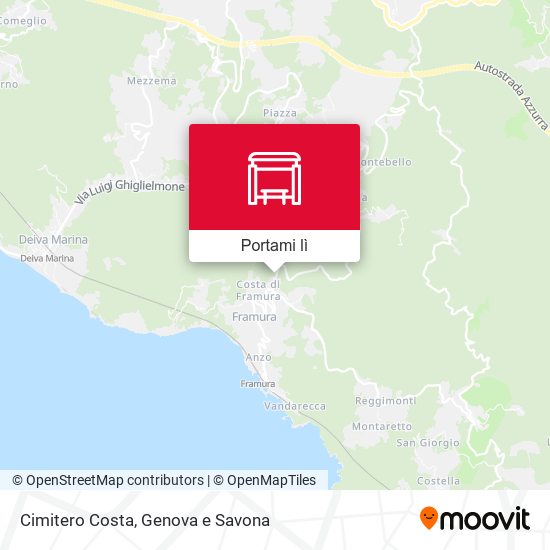 Mappa Cimitero  Costa
